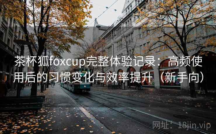 茶杯狐foxcup完整体验记录：高频使用后的习惯变化与效率提升（新手向）