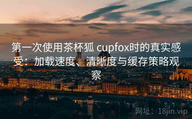 第一次使用茶杯狐 cupfox时的真实感受：加载速度、清晰度与缓存策略观察