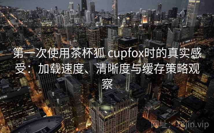 第一次使用茶杯狐 cupfox时的真实感受：加载速度、清晰度与缓存策略观察