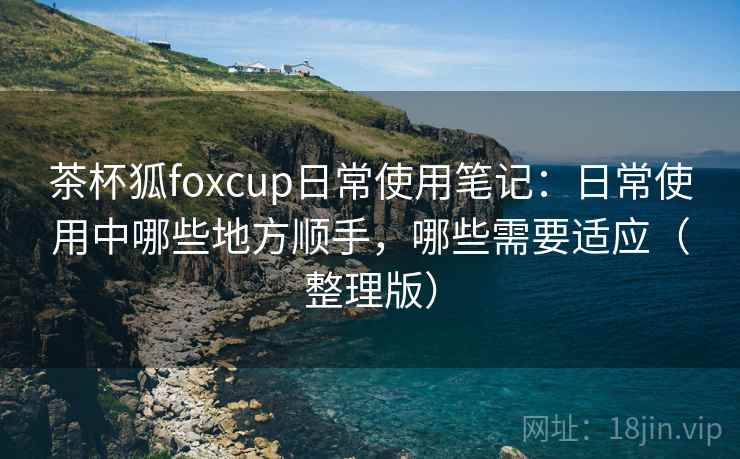 茶杯狐foxcup日常使用笔记:日常使用中哪些地方顺手,哪些需要适应(整理版) 茶杯狐foxcup日常使用笔记:日常使用中哪些地方顺手,哪些需要适应(整理版)