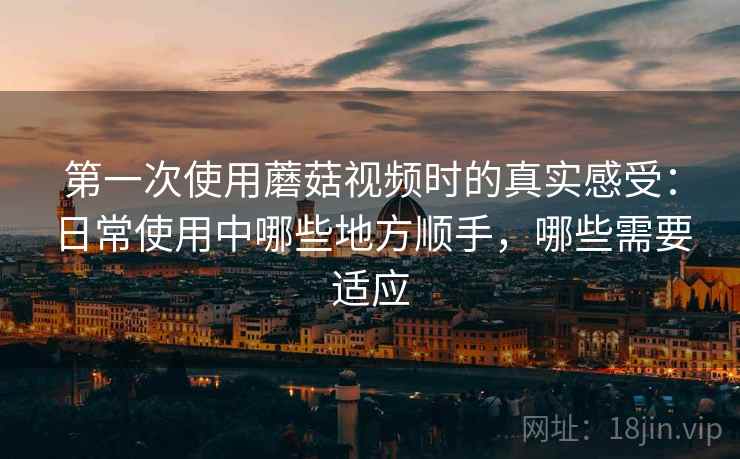 第一次使用蘑菇视频时的真实感受：日常使用中哪些地方顺手，哪些需要适应