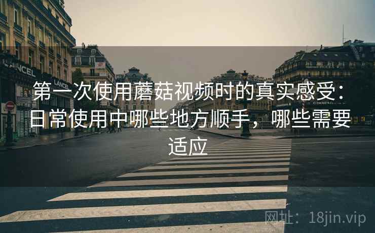 第一次使用蘑菇视频时的真实感受：日常使用中哪些地方顺手，哪些需要适应