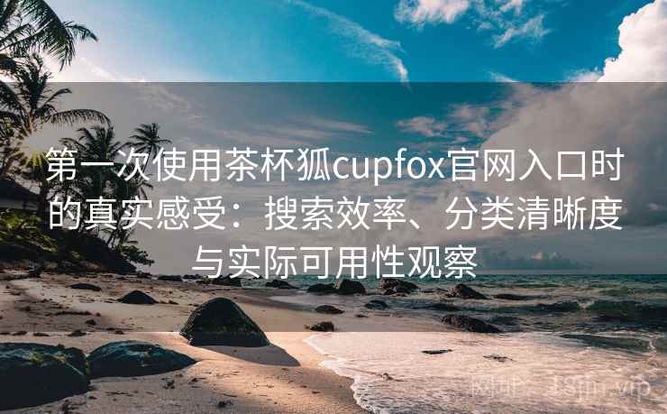 第一次使用茶杯狐cupfox官网入口时的真实感受：搜索效率、分类清晰度与实际可用性观察