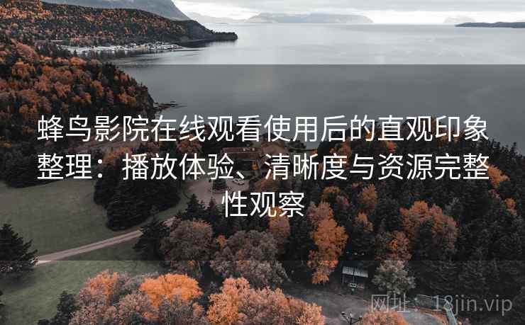 蜂鸟影院在线观看使用后的直观印象整理：播放体验、清晰度与资源完整性观察