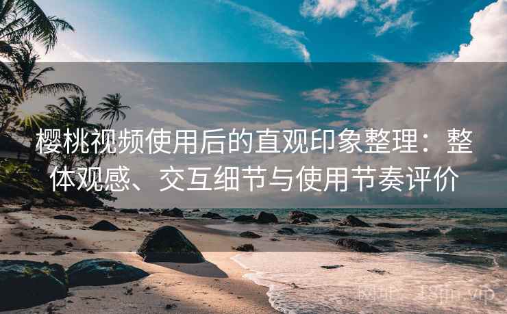 樱桃视频使用后的直观印象整理：整体观感、交互细节与使用节奏评价