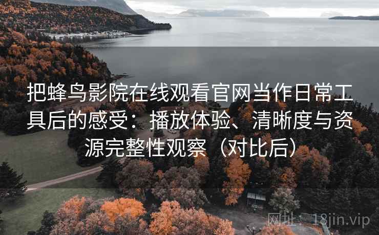 把蜂鸟影院在线观看官网当作日常工具后的感受：播放体验、清晰度与资源完整性观察（对比后）